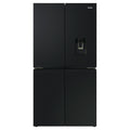 Haier 623L 600 Series Black Quad Door Refrigerator Freezer HRF680YPC, Front View
