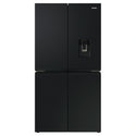 Haier 623L 600 Series Black Quad Door Refrigerator Freezer HRF680YPC, Front View