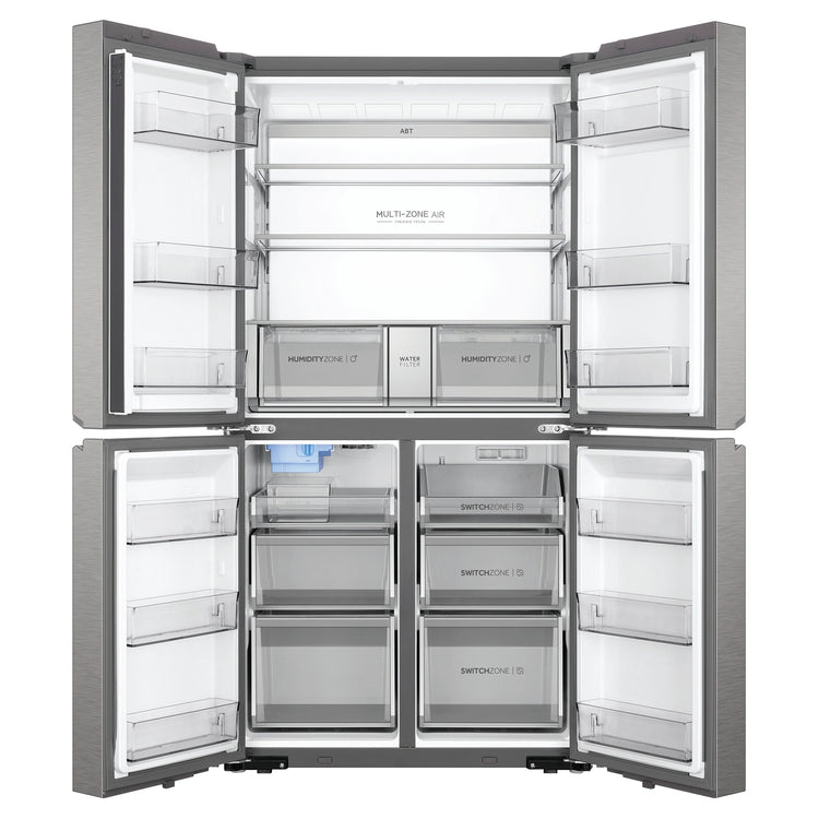 Haier HRF680YPS 623L 600 Series Stainless Steel Quad Door Refrigerator Freezer