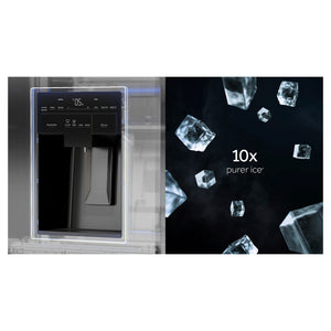 Haier 601L 600 Series Black Quad Door Refrigerator Freezer HRF680YZC, Feature View 2
