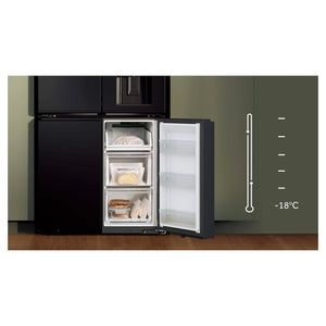 Haier 601L 600 Series Black Quad Door Refrigerator Freezer HRF680YZC, Feature View 3