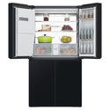 Haier HRF680YZC 601L 600 Series Black Quad Door Refrigerator Freezer