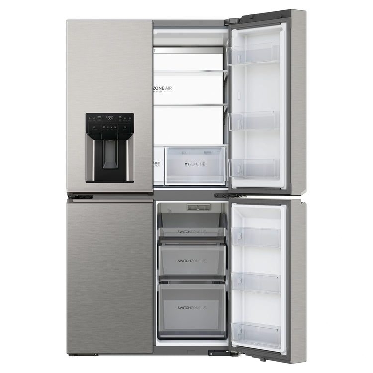 Haier HRF680YZS 601L 600 Series Stainless Steel Quad Door Refrigerator Freezer