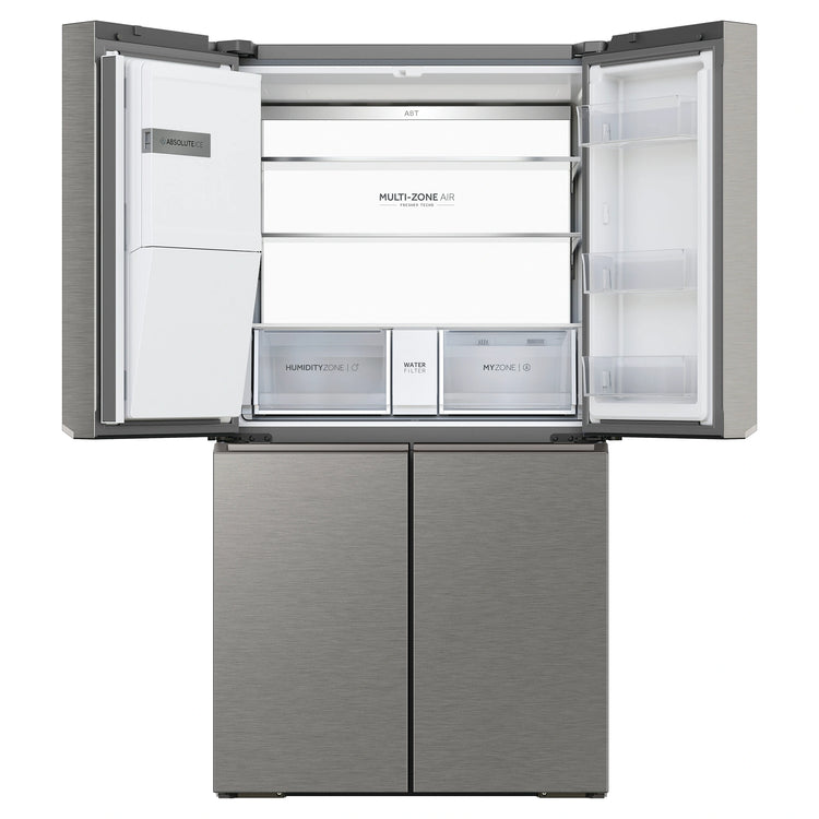 Haier HRF680YZS 601L 600 Series Stainless Steel Quad Door Refrigerator Freezer