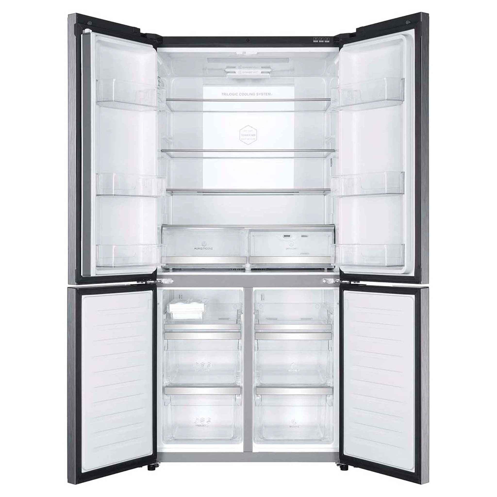 Haier French Door Refrigerator HRF700YCX, All Doors Open View