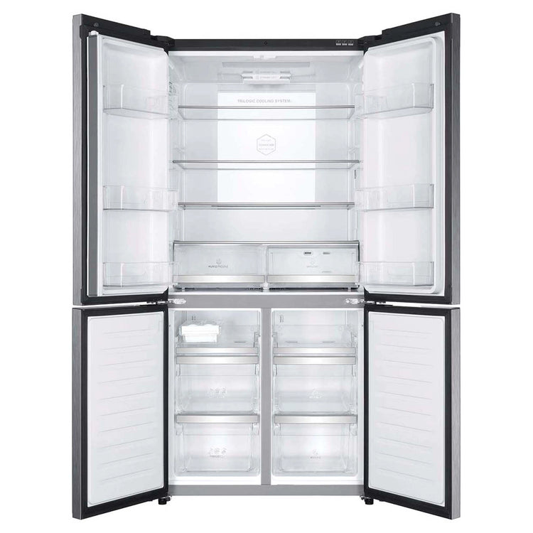 Haier French Door Refrigerator HRF700YCX, All Doors Open View