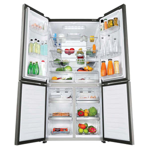 Haier French Door Refrigerator HRF700YCX, All Door Open View