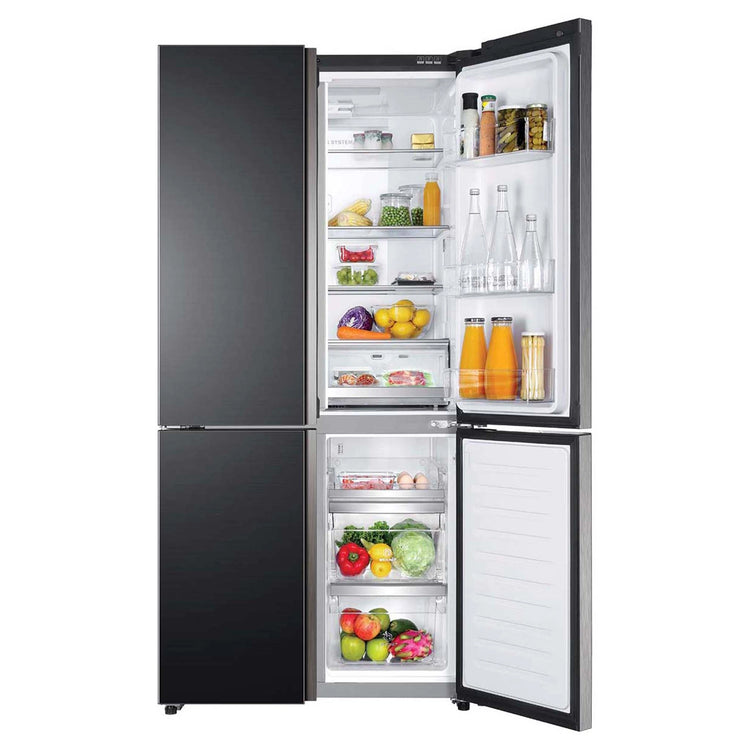Haier French Door Refrigerator HRF700YCX, Food Right Door Open View