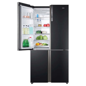 Haier French Door Refrigerator HRF700YCX, Food Top Left Door Open View