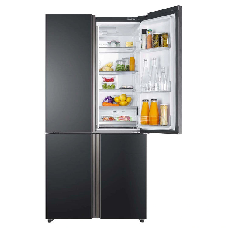 Haier French Door Refrigerator HRF700YCX, Food Top Right Door Open View