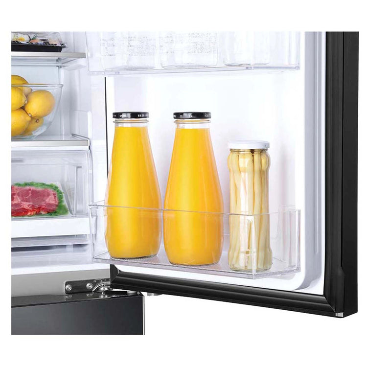 Haier French Door Refrigerator HRF700YCX, Food Top Right Open Close View