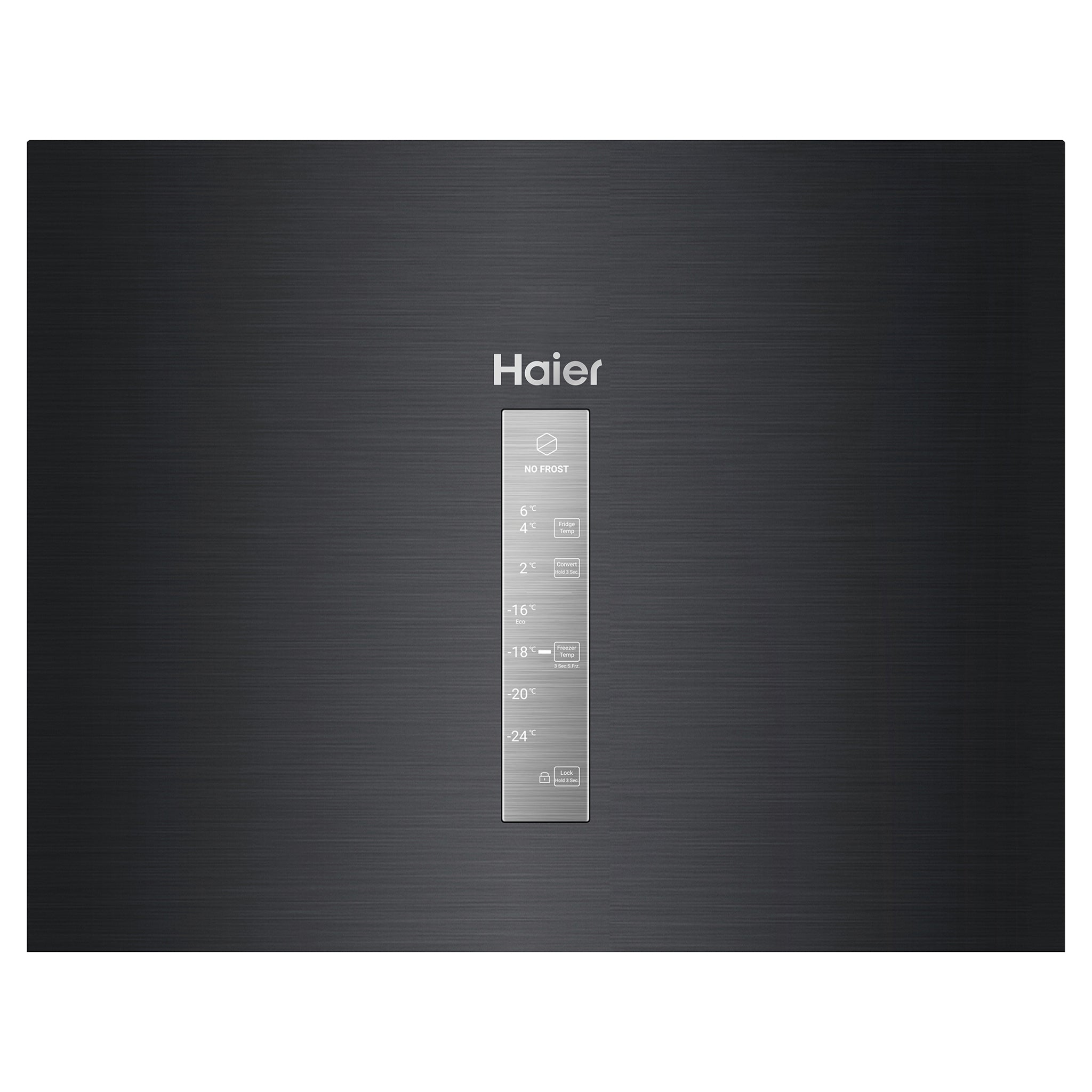 Haier 285L 500 Series Black Hybrid Vertical Freezer HVF325DC, Control Panel View