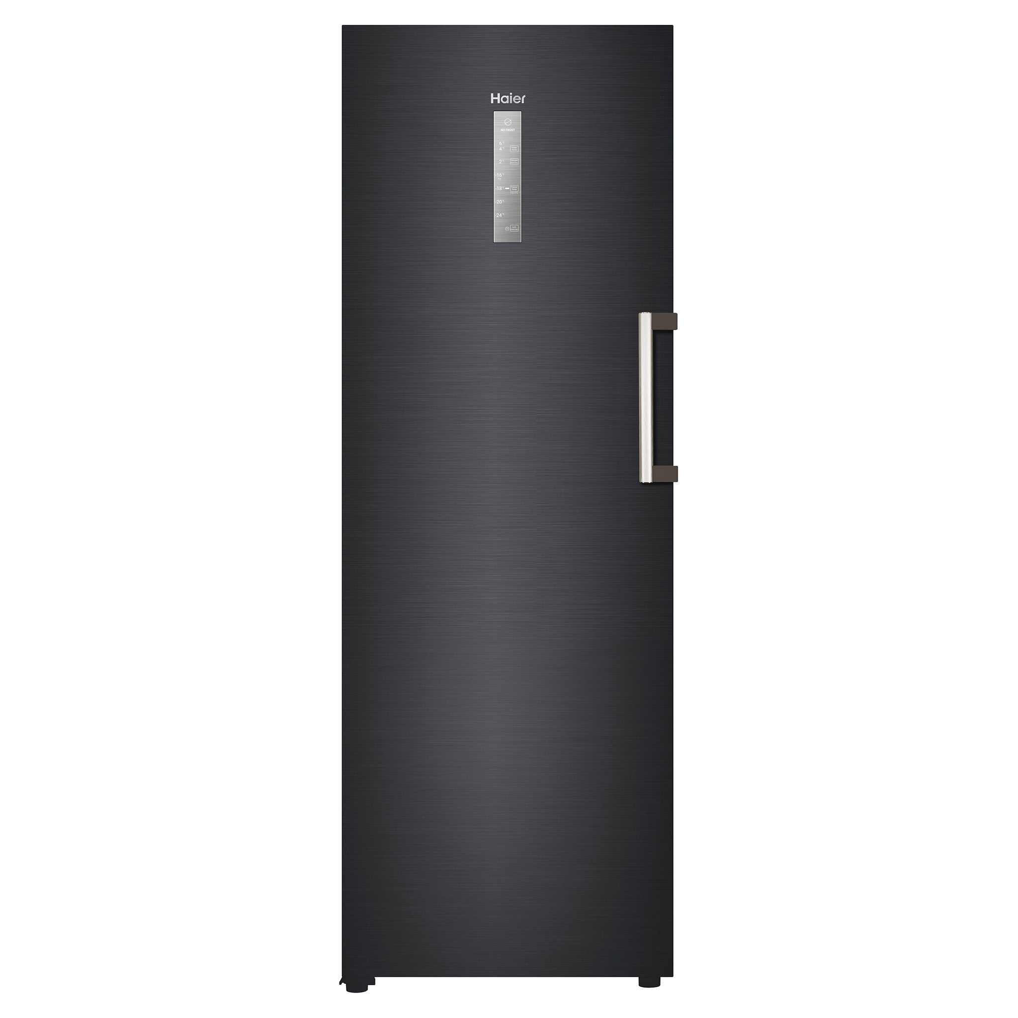 Haier 285L 500 Series Black Hybrid Vertical Freezer HVF325DC, Front View