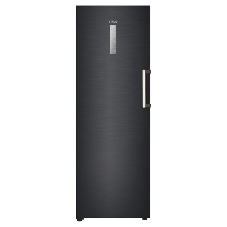 Haier 285L 500 Series Black Hybrid Vertical Freezer HVF325DC, Front View