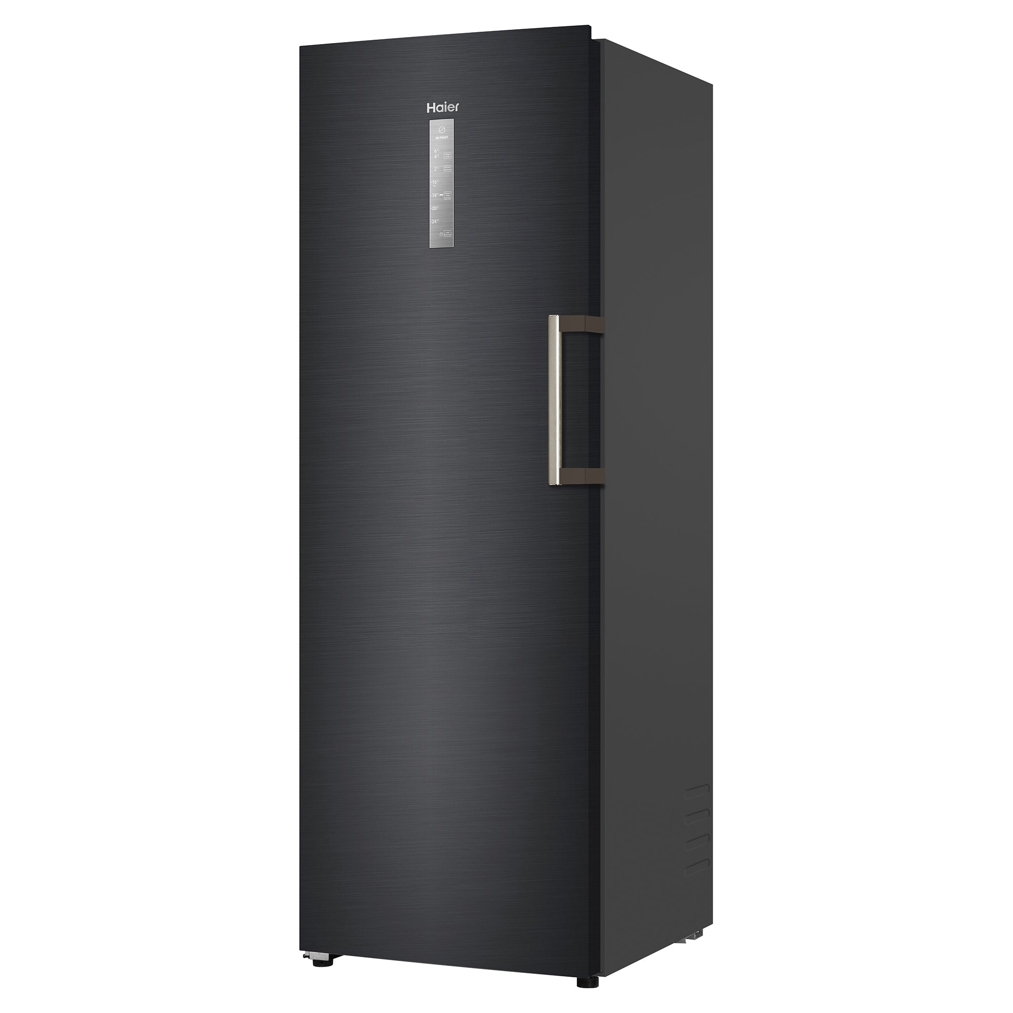Haier 285L 500 Series Black Hybrid Vertical Freezer HVF325DC, Left Side View