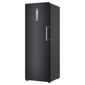 Haier 285L 500 Series Black Hybrid Vertical Freezer HVF325DC, Left Side View