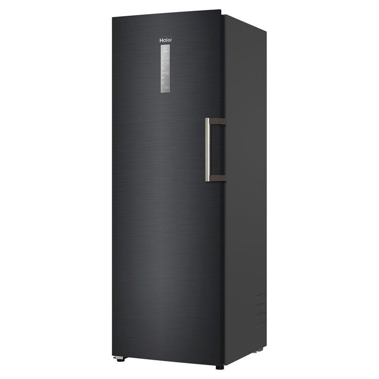 Haier 285L 500 Series Black Hybrid Vertical Freezer HVF325DC, Left Side View
