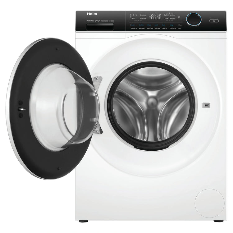 Haier 10kg/5kg Washer Dryer Combo with UV Protect HWD1050AN1, Front View with Door Open
