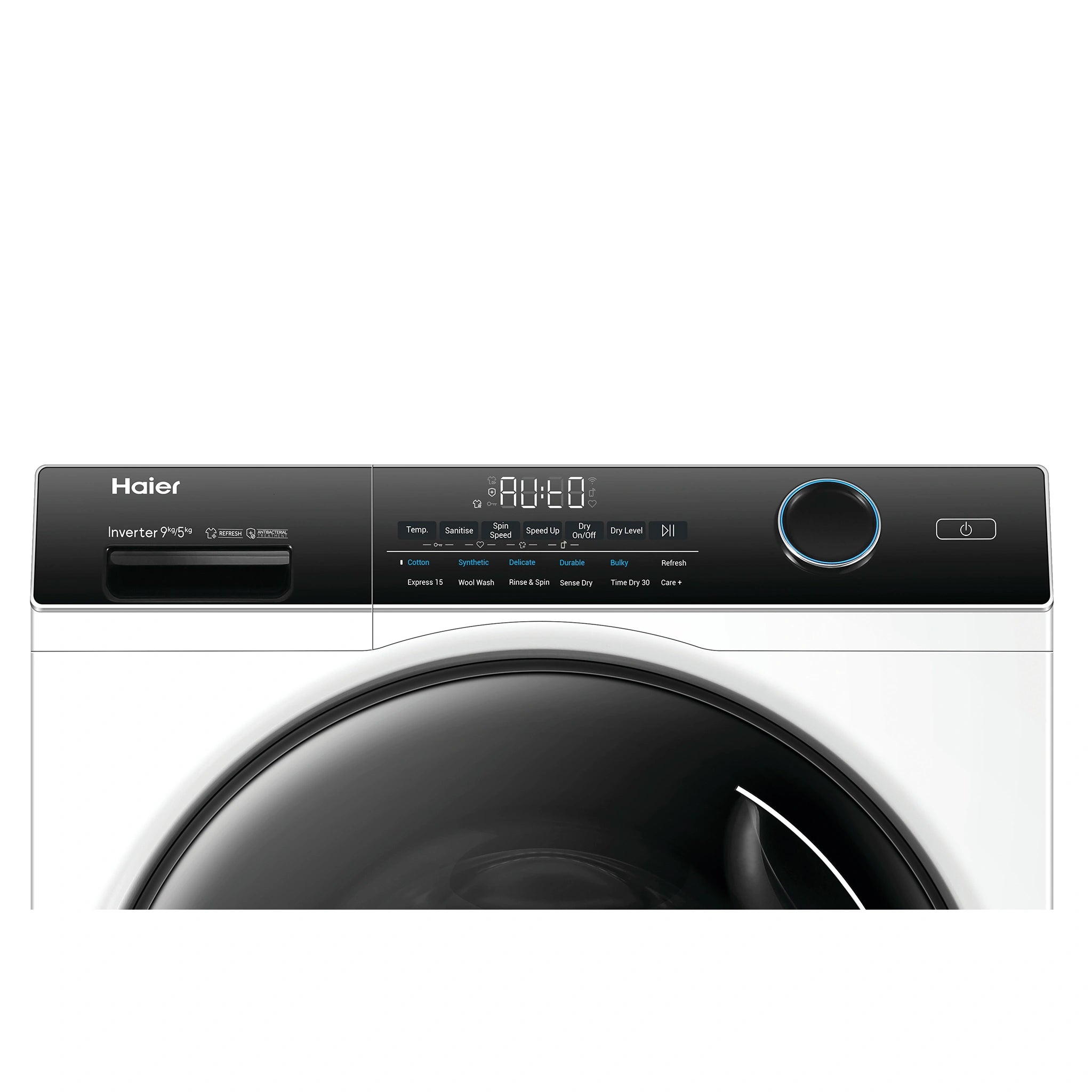 Haier 9kg/5kg Washer Dryer Combo HWD9050AN1, Control Panel View