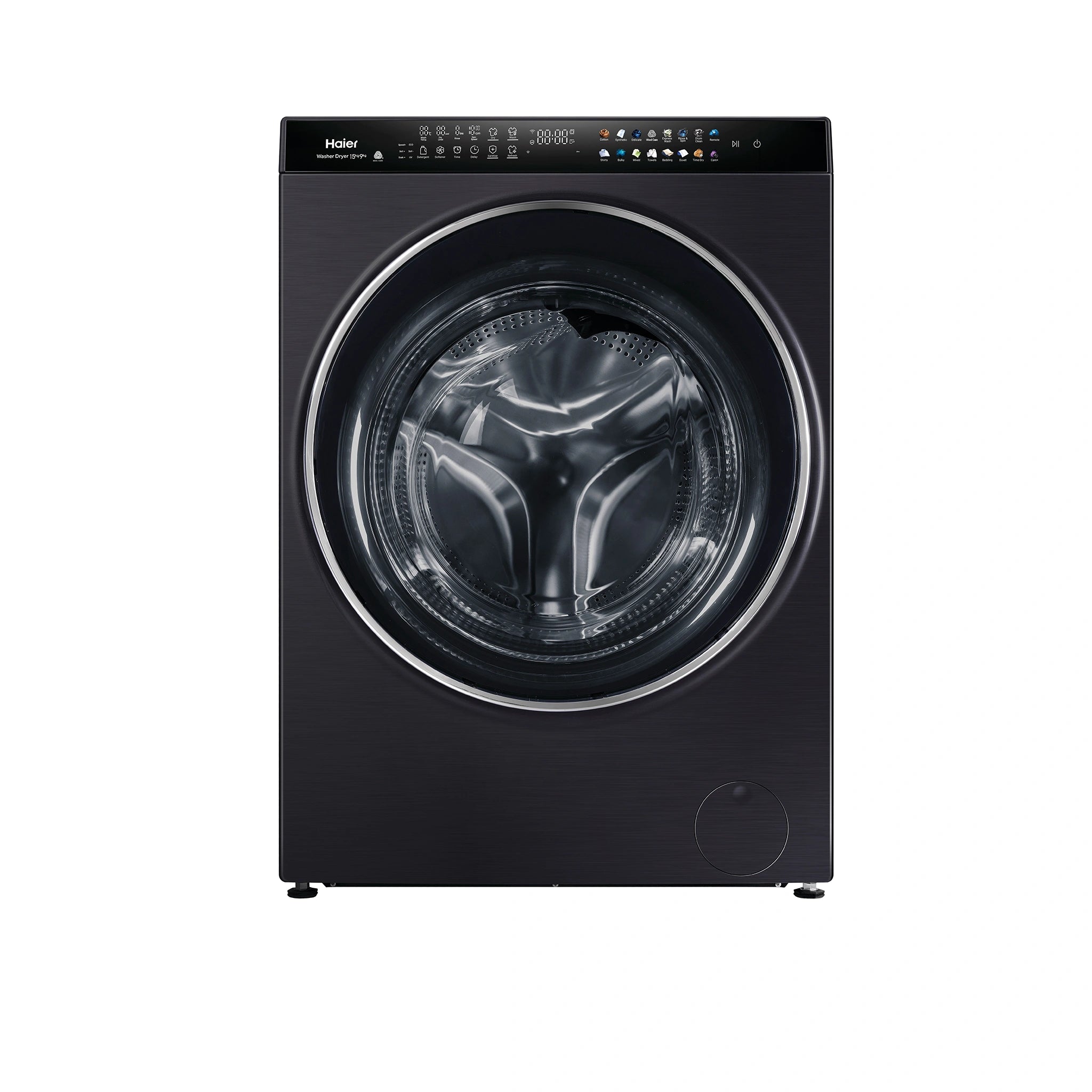 Haier 15kg + 9kg 600 Series Super Drum Combi Front Loader Washer Dryer HWDX1590CTB1, Front View
