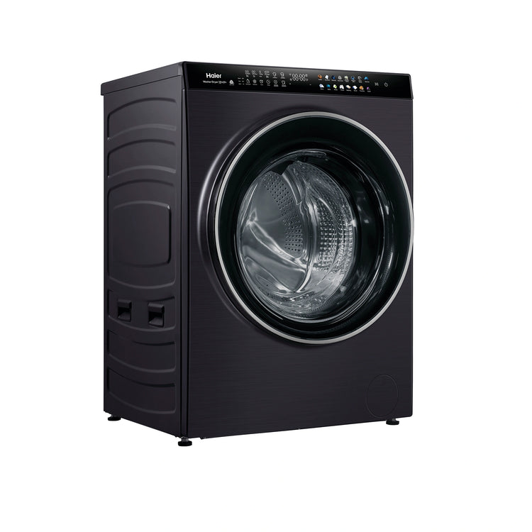 Haier 15kg + 9kg 600 Series Super Drum Combi Front Loader Washer Dryer HWDX1590CTB1, Left Side View