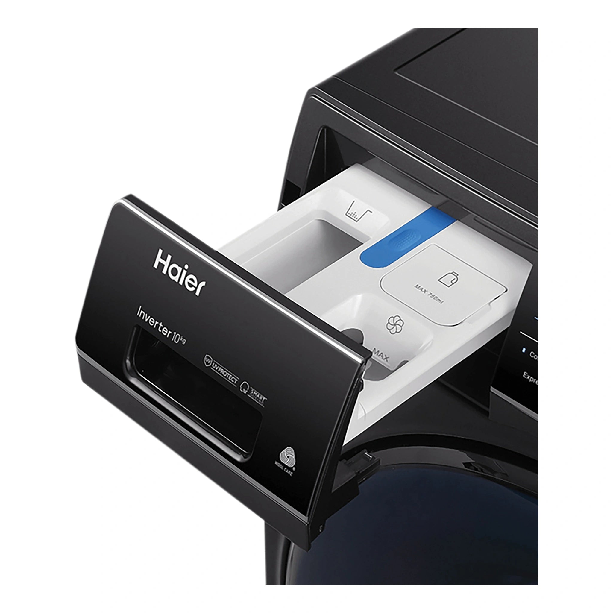 Haier 10kg 600 Series Front Loader Washing Machine HWF10ANB1, Drawer View