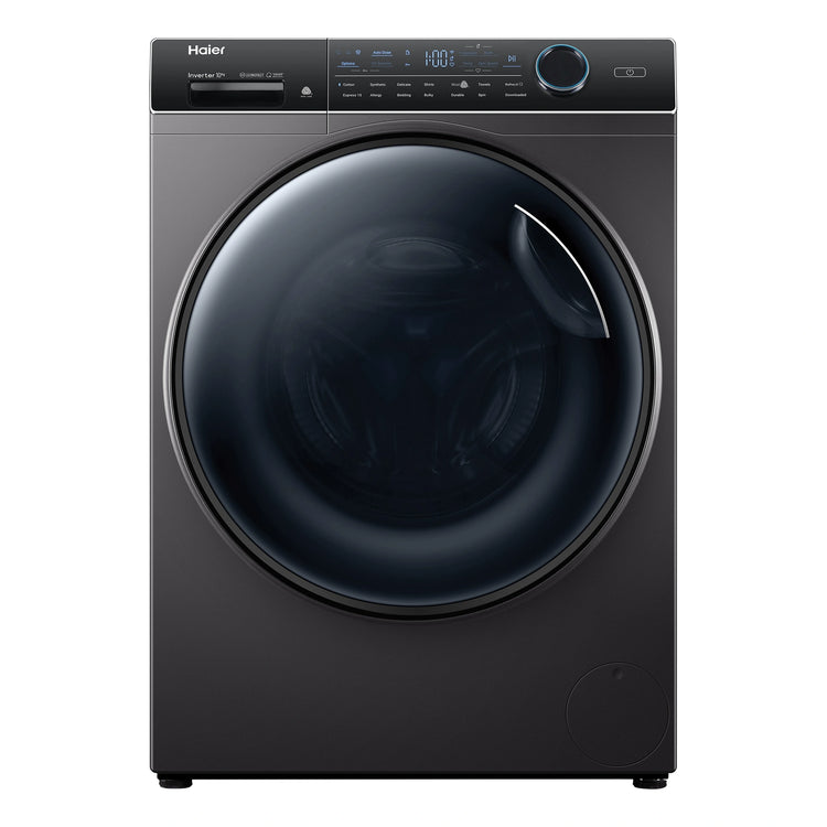 Haier 10kg 600 Series Front Loader Washing Machine HWF10ANB1, Front View
