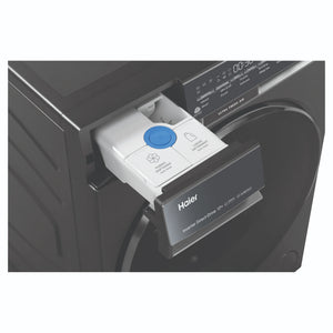 Haier 10kg 500 Series Dark Stainless Front Loader Washing Machine with Ultra Fresh Air HWF10DB2, Detergent Drawer