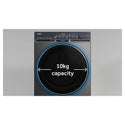 Haier HWF10DB2 10kg 500 Series Dark Stainless Front Loader Washing Machine with Ultra Fresh Air