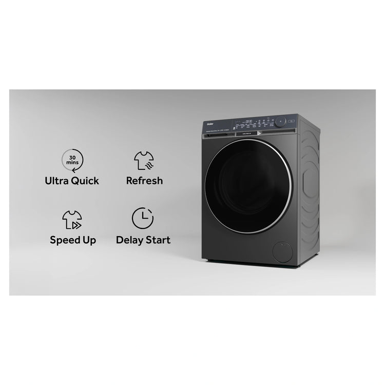 Haier 10kg 500 Series Dark Stainless Front Loader Washing Machine with Ultra Fresh Air HWF10DB2, Features