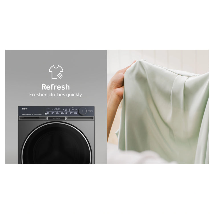 Haier 10kg 500 Series Dark Stainless Front Loader Washing Machine with Ultra Fresh Air HWF10DB2, Features