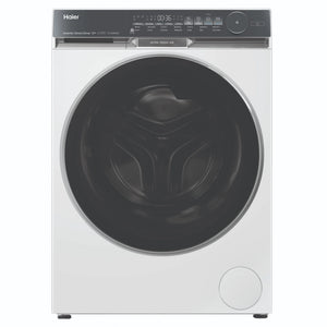 Haier 10kg 500 Series White Front Loader Washing Machine with Ultra Fresh Air HWF10DW2, Front View