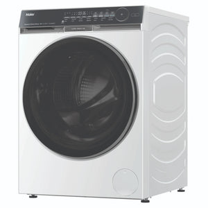 Haier 10kg 500 Series White Front Loader Washing Machine with Ultra Fresh Air HWF10DW2, Left Side View
