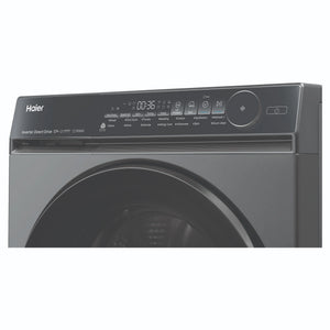 Haier 10kg 500 Series Dark Stainless Front Loader Washing Machine HWF10NB1, Control Panel View