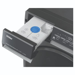 Haier 10kg 500 Series Dark Stainless Front Loader Washing Machine HWF10NB1, Detergent Drawer