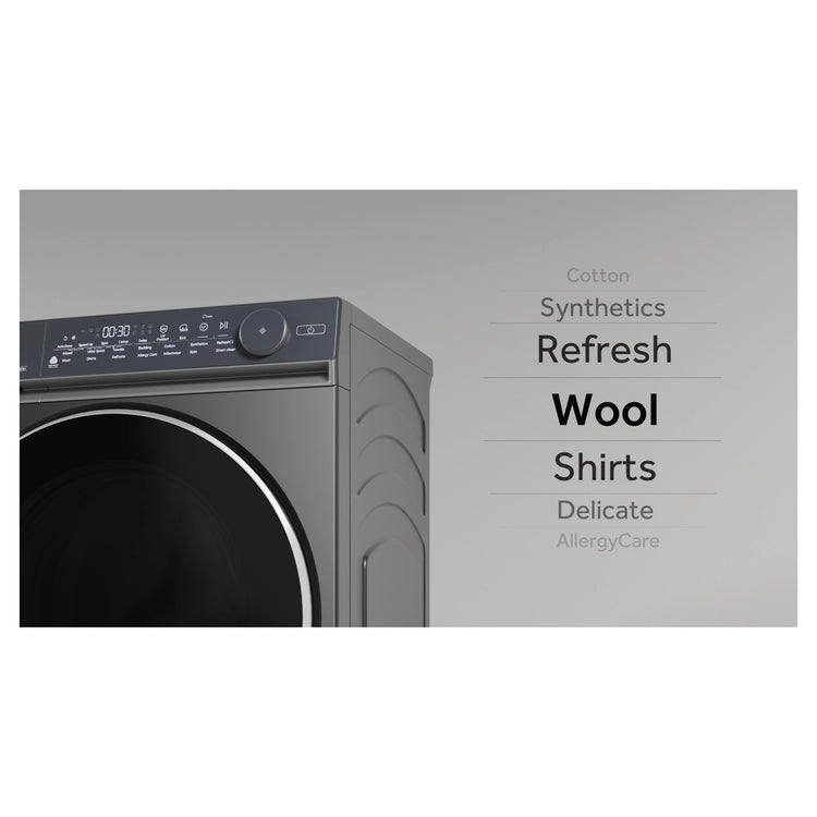 Haier 10kg 500 Series Dark Stainless Front Loader Washing Machine HWF10NB1, Features