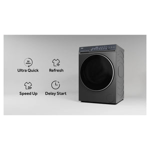 Haier 10kg 500 Series Dark Stainless Front Loader Washing Machine HWF10NB1, Features