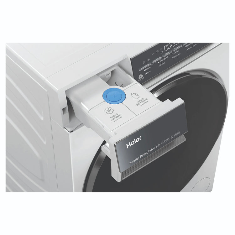 Haier 10kg 500 Series White Front Loader Washing Machine HWF10NW1, Detergent View