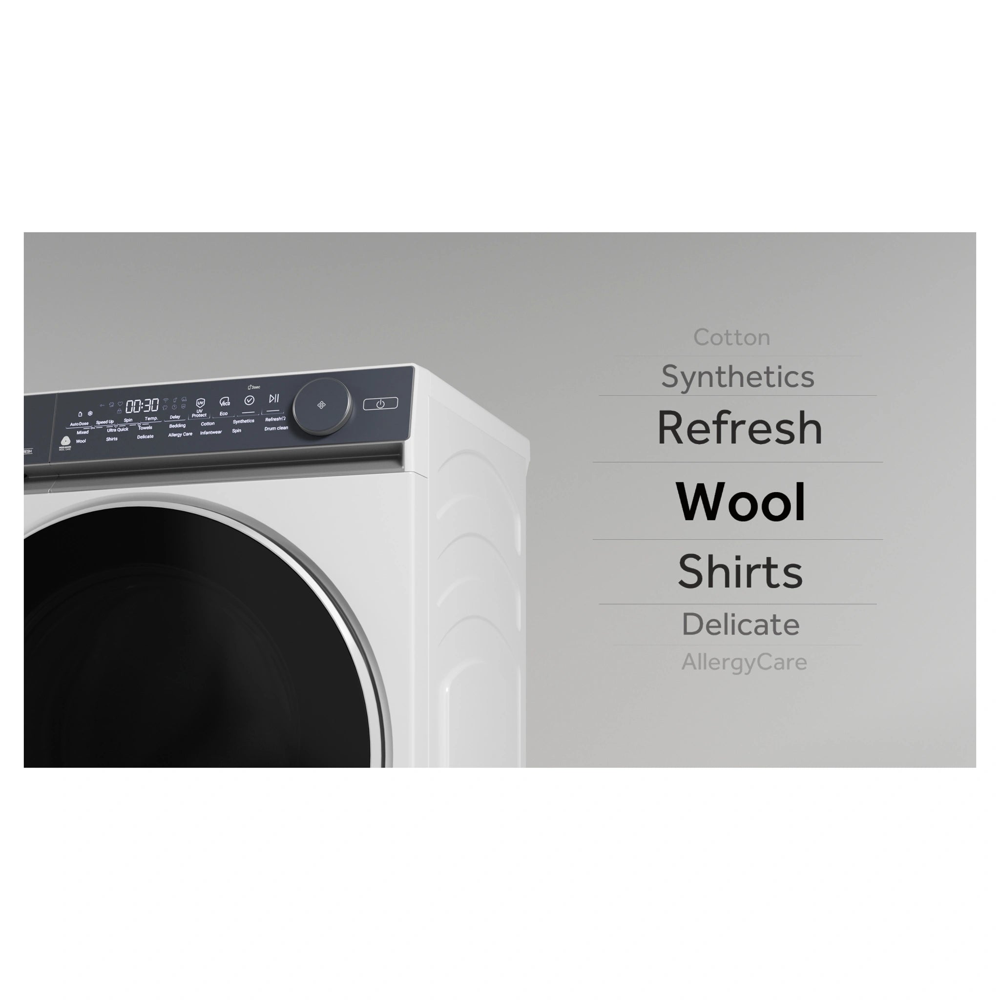 Haier 10kg 500 Series White Front Loader Washing Machine HWF10NW1, Features