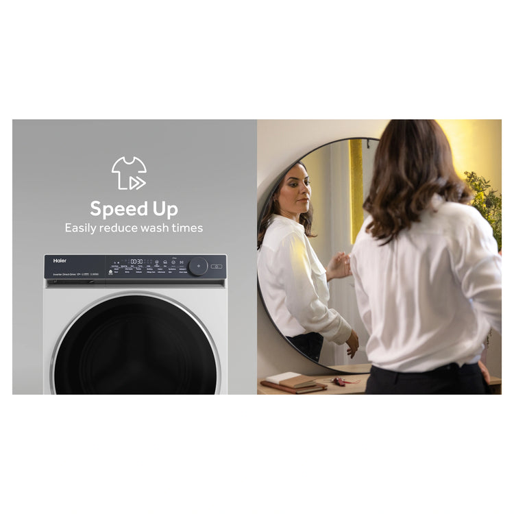 Haier 10kg 500 Series White Front Loader Washing Machine HWF10NW1, Features