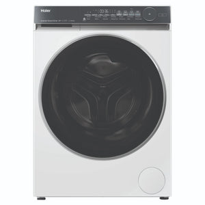 Haier 10kg 500 Series White Front Loader Washing Machine HWF10NW1, Front View