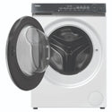 Haier 10kg 500 Series White Front Loader Washing Machine HWF10NW1, Front View with Door Open