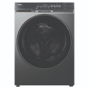Haier 12kg 500 Series Dark Stainless Front Load Washing Machine – Ultra Fresh Air HWF12DB1, Front View
