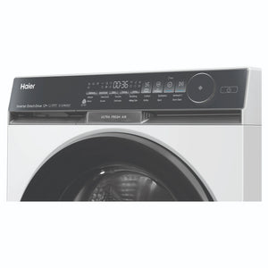 Haier 12kg 500 Series White Front Load Washing Machine – Ultra Fresh Air HWF12DW1, Control Panel View