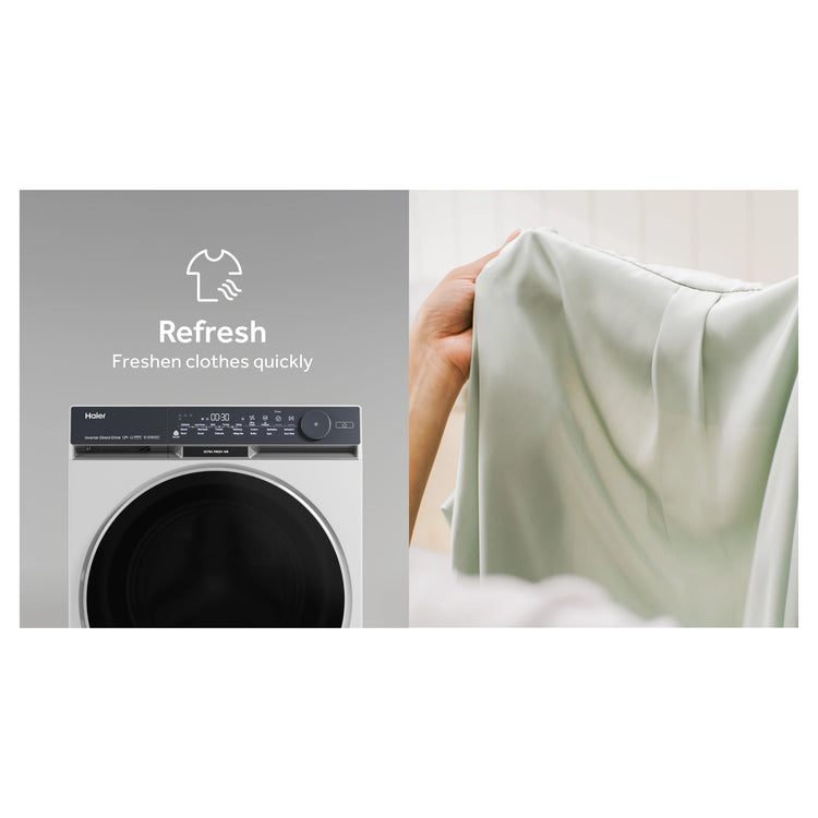Haier 12kg 500 Series White Front Load Washing Machine – Ultra Fresh Air HWF12DW1, Features View