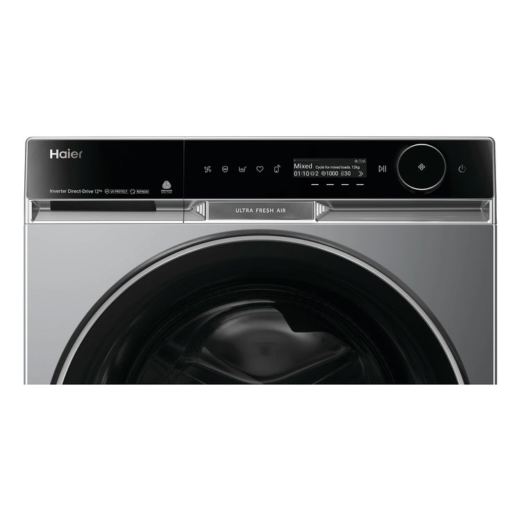 Haier 12kg 600 Series Front Loader Washing Machine - UV Protect HWF12PXB1, Control Panel View