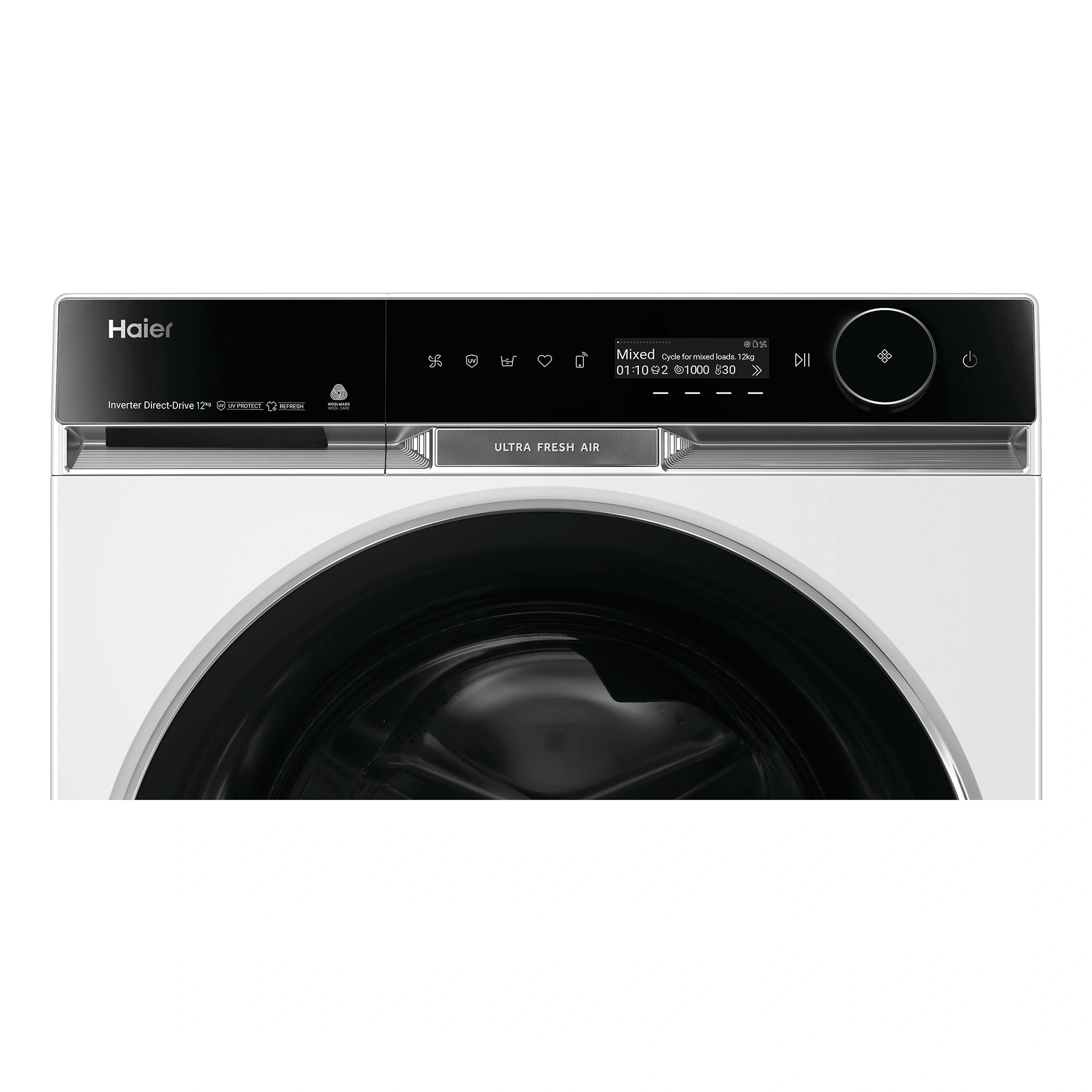 Haier HWF12PXW1 12kg 600 Series Front Loader Washing Machine - UV Protect