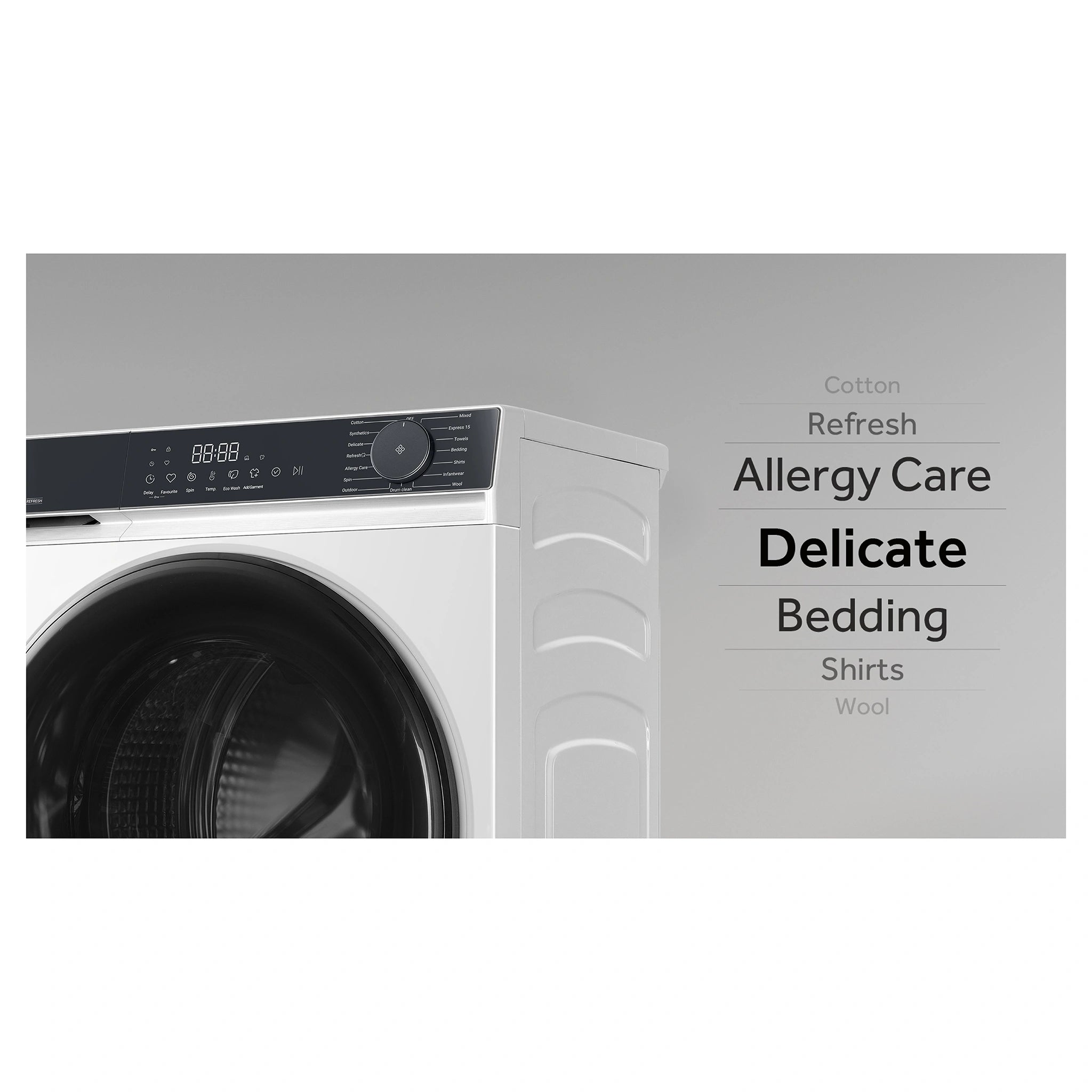 Haier 7.5kg 300 Series Front Load Washing Machine HWF75KW1, Cycle Feature