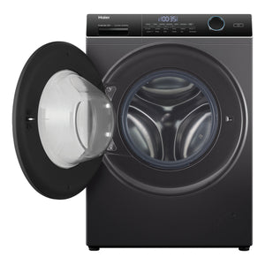 Haier 8.5kg 500 Series Front Loader Washing Machine HWF85ANB1, Front View with Door Open
