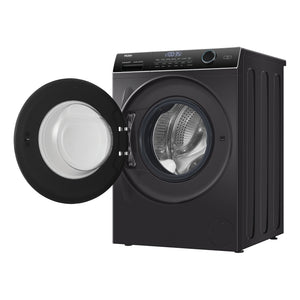 Haier 8.5kg 500 Series Front Loader Washing Machine HWF85ANB1, Right Side View with Door Open